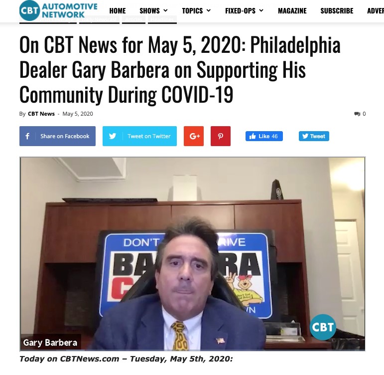 Philadelphia Dealer Gary Barbera on Supporting His Community During COVID-19
